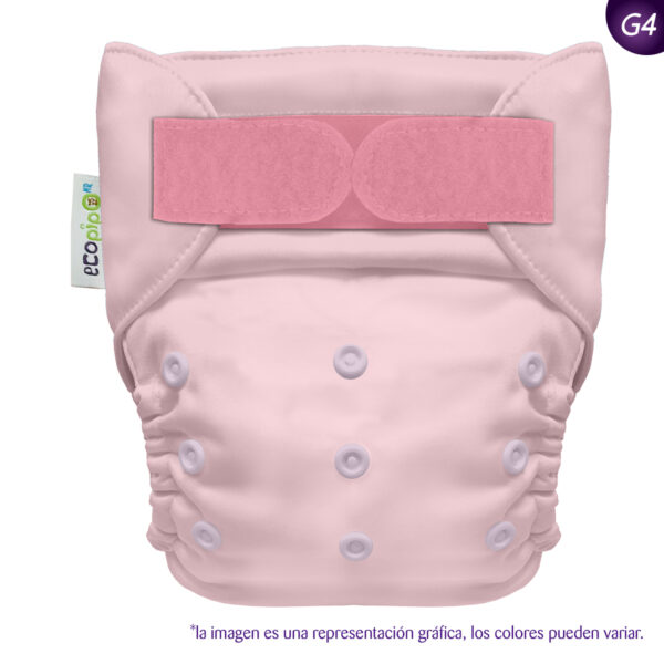 Pañal de tela Rosa - Velcro